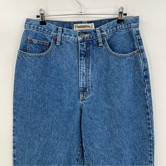 Paris Sport Club Vintage 80 90’s 100% Cotton High Rise Mom Tapered Leg Size 14 - Picture 7 of 10